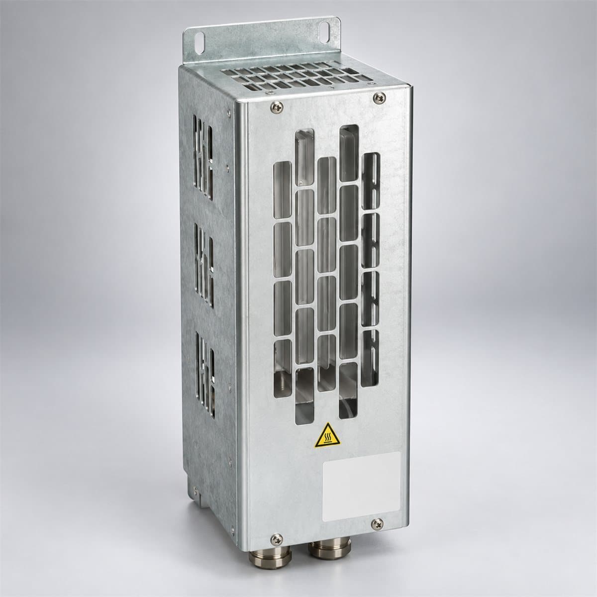 Điện trở hãm cho Altivar 12 Schneider chụp góc nghiêng 3/4, thấy rõ mặt và cạnh bên