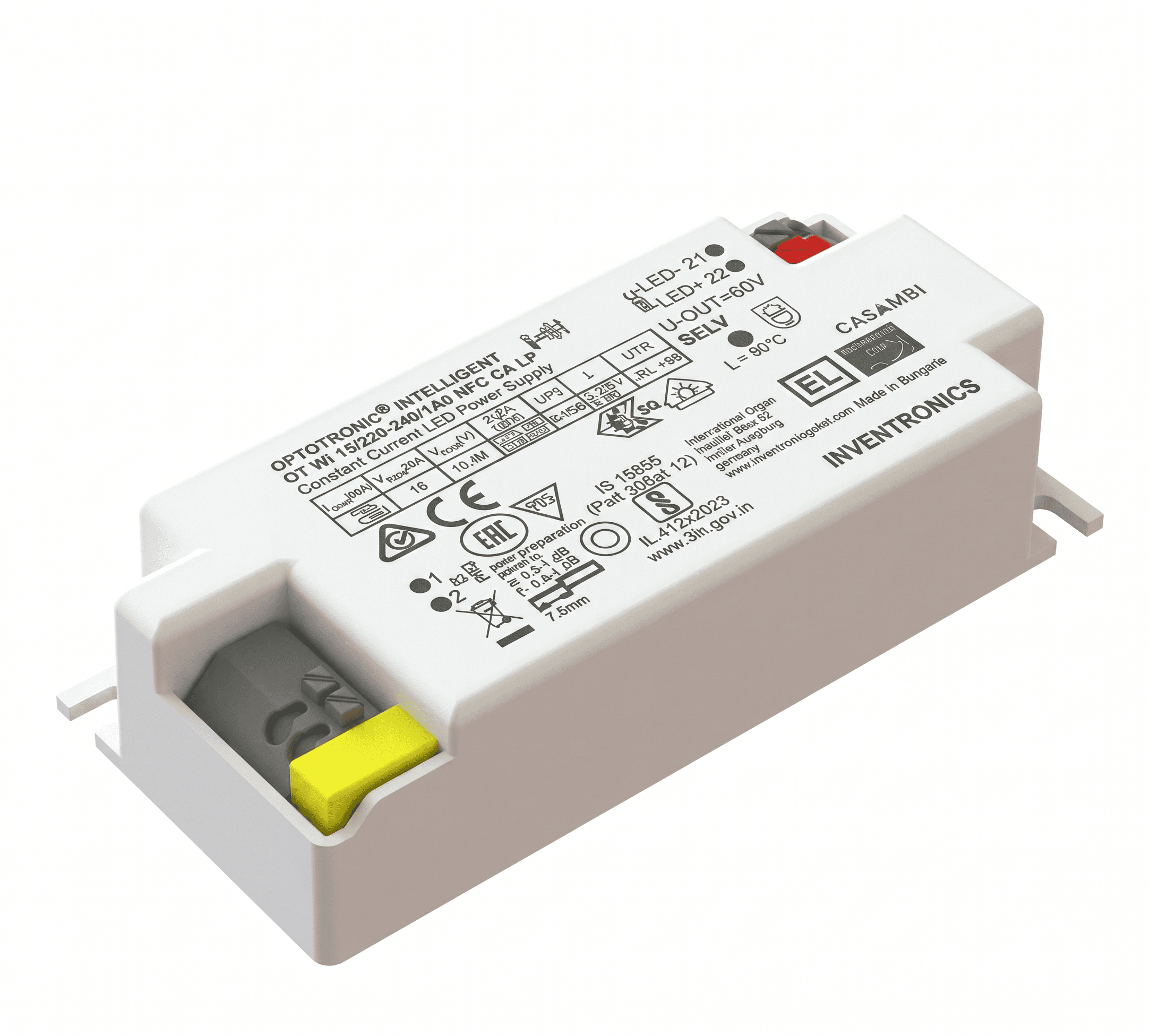 Driver LED dòng điện không đổi tích hợp Casambi — Dòng LP compact Inventronics