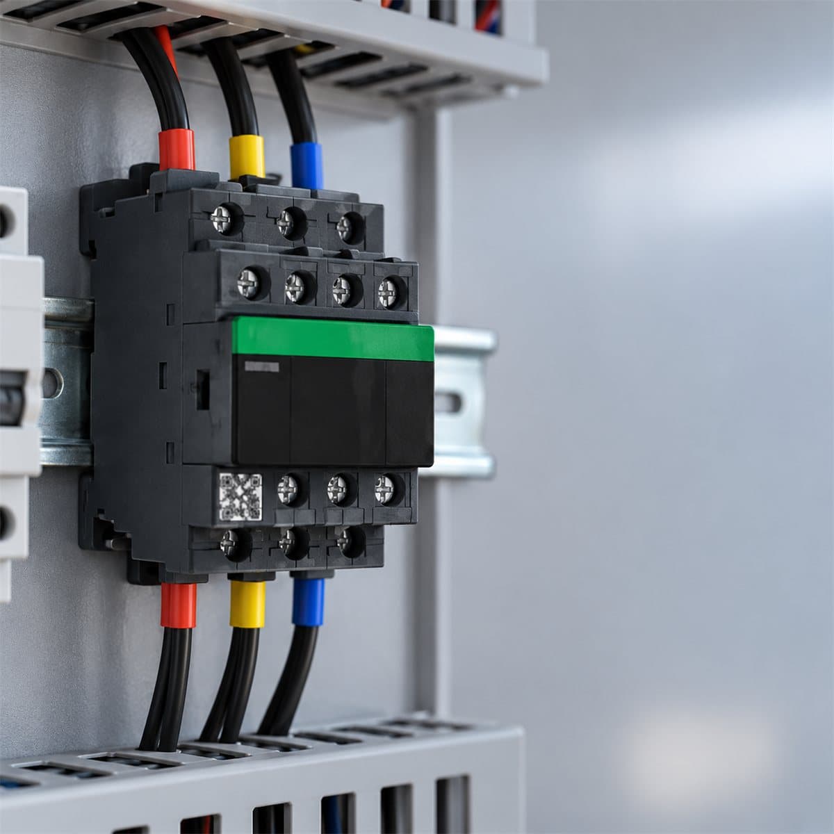 Rơ le điều khiển TeSys D Schneider đã lắp đặt trong nhà