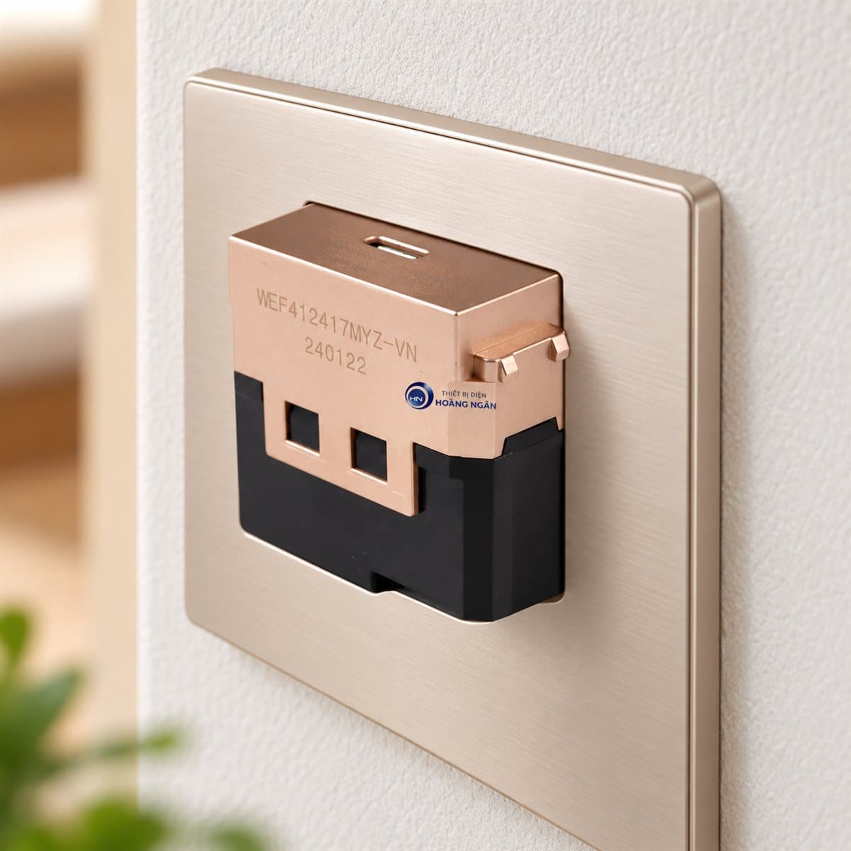 Ổ cắm sạc USB 1 cổng chuẩn C, PD, bắt vít Halumie Panasonic đã lắp đặt trong nhà