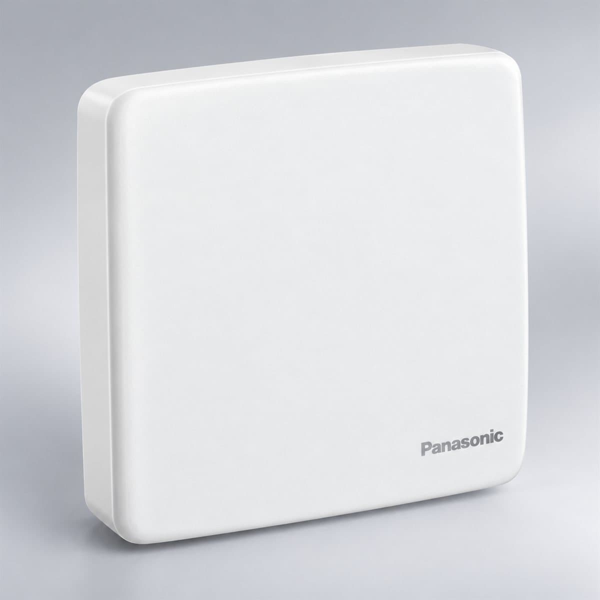 Mặt vuông kín đơn Minerva Panasonic chụp góc nghiêng 3/4, thấy rõ mặt và cạnh bên
