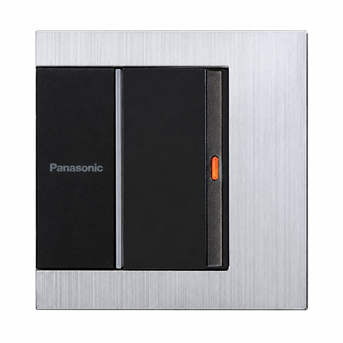 Bộ công tắc D có đèn báo Gen-X Panasonic trên nền trắng, ảnh sản phẩm chính diện