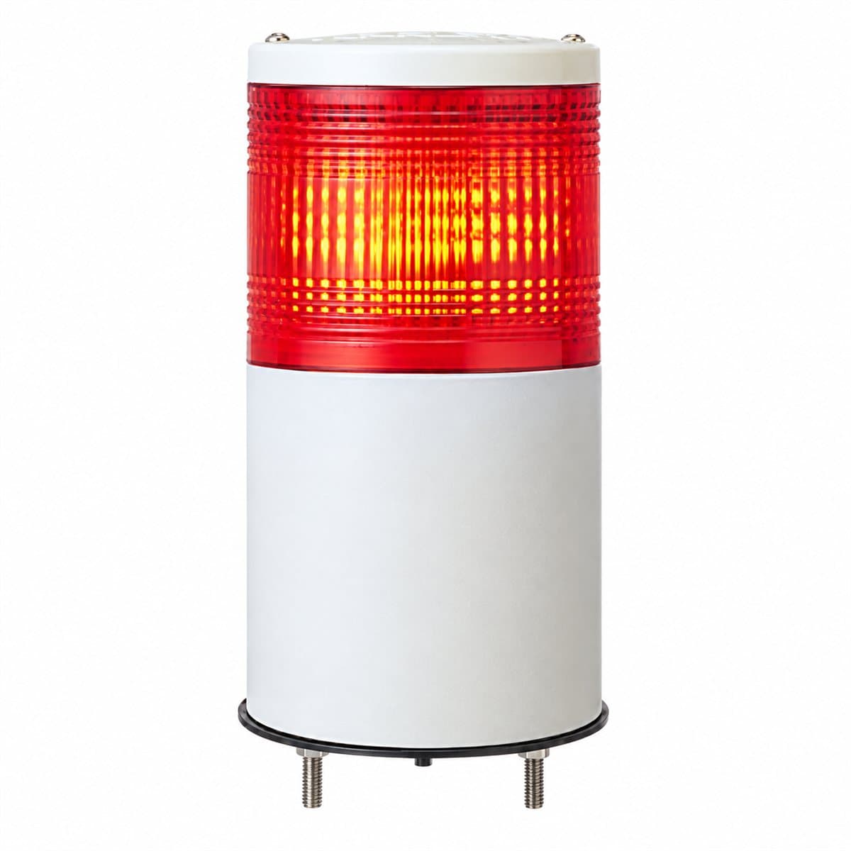 Đèn tháp Harmony XVC Ø 40mm Schneider trên nền trắng, ảnh sản phẩm chính diện
