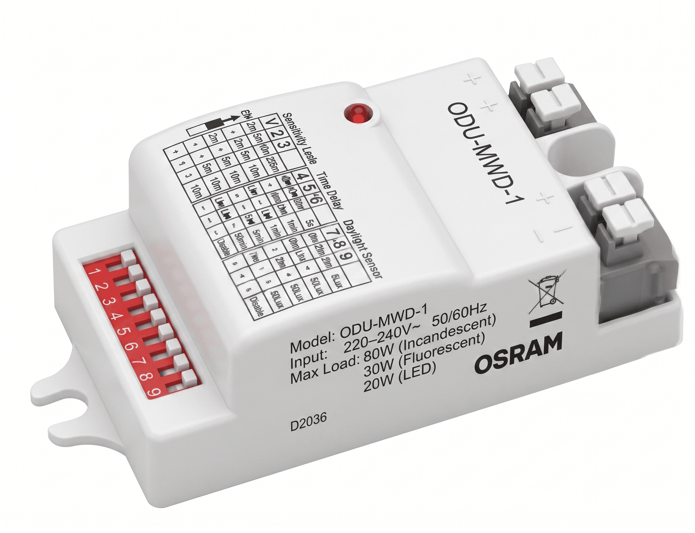 Cảm biến vi sóng On/Off tích hợp đèn Inventronics/Osram