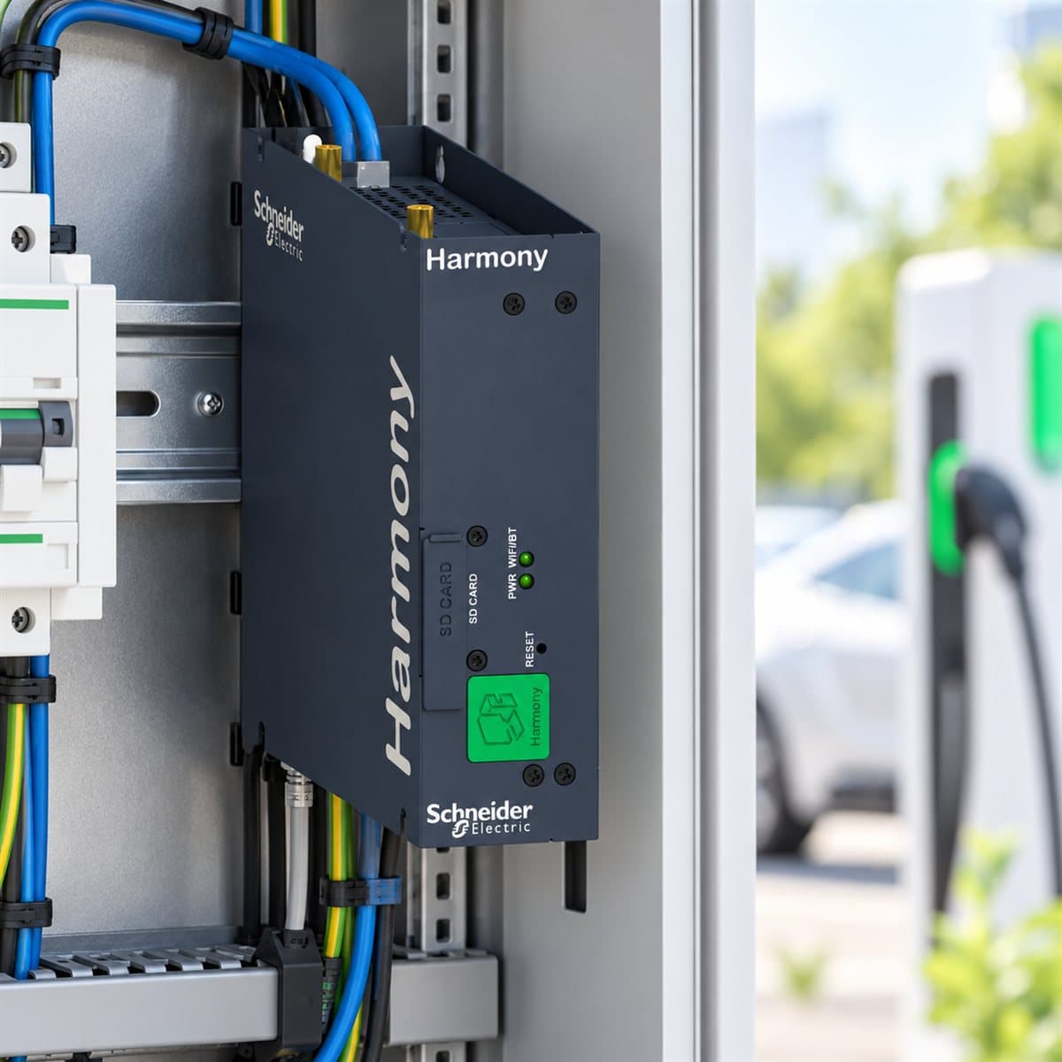Phần mềm quản lý sạc EV Charging Expert Schneider đã lắp đặt trong nhà