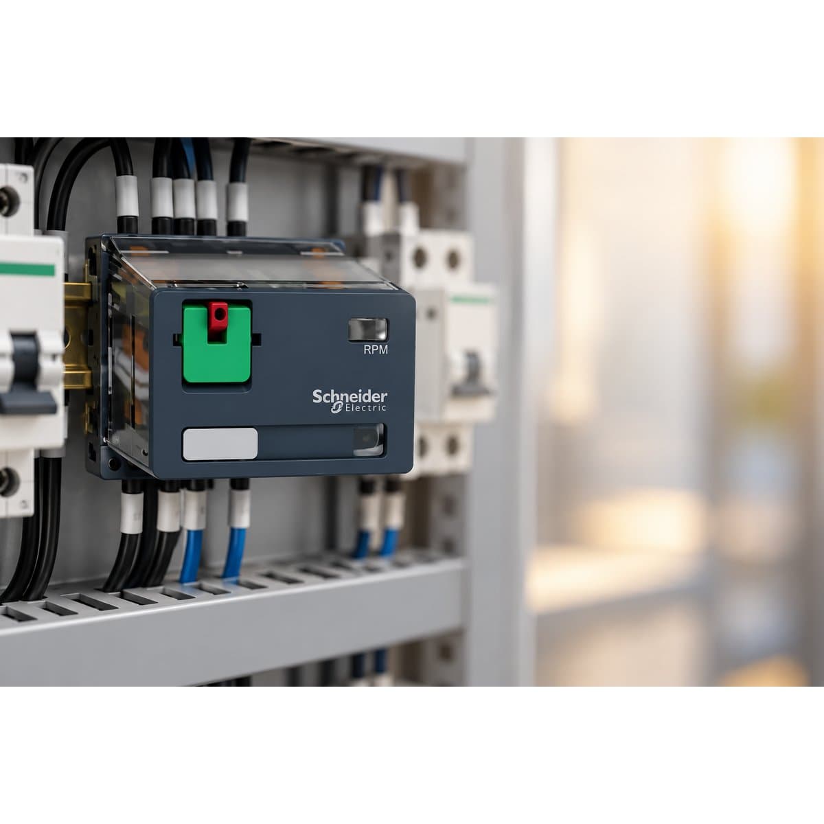 Rơ le công suất RPM Schneider đã lắp đặt trong nhà