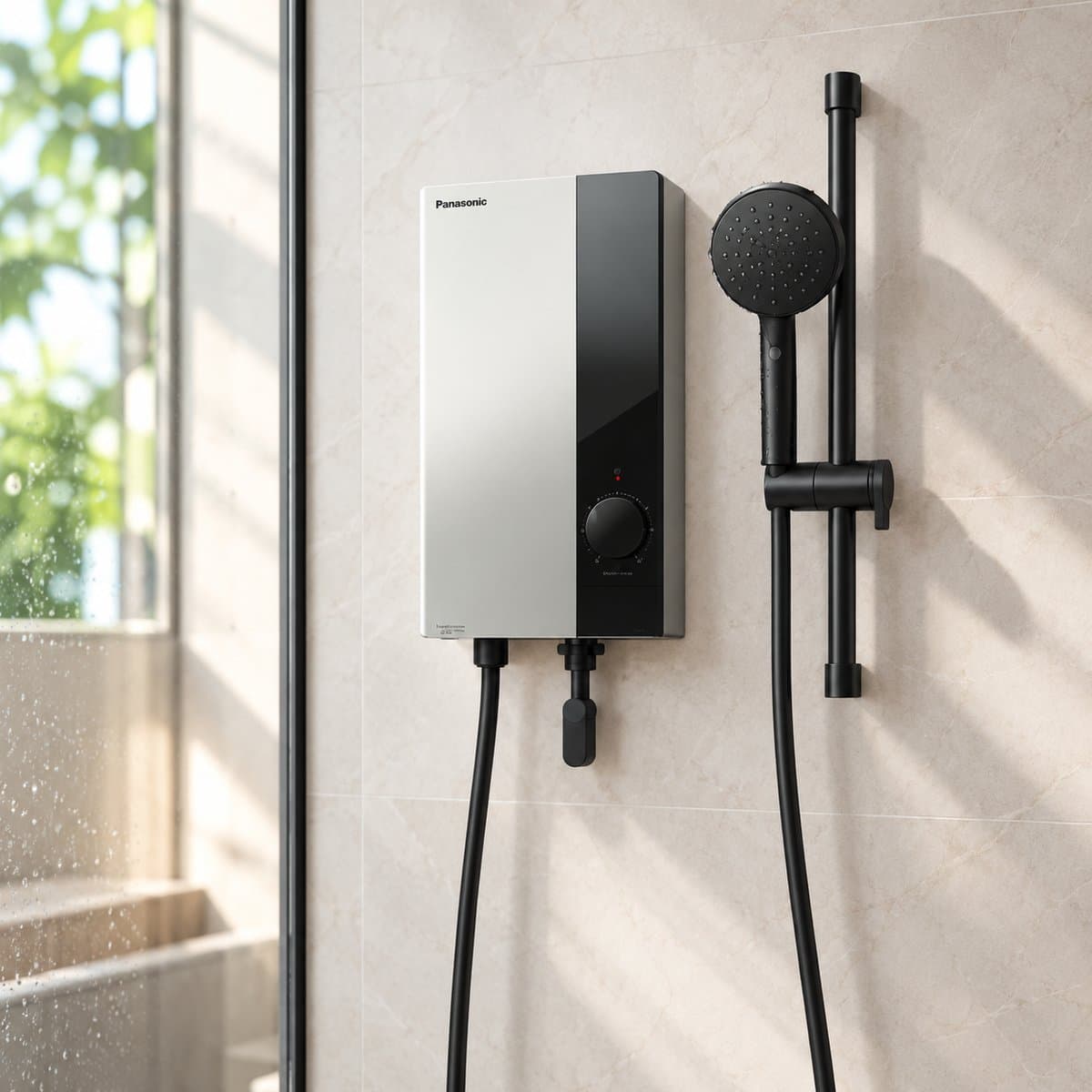 Máy nước nóng trực tiếp Panasonic đã lắp đặt trong nhà