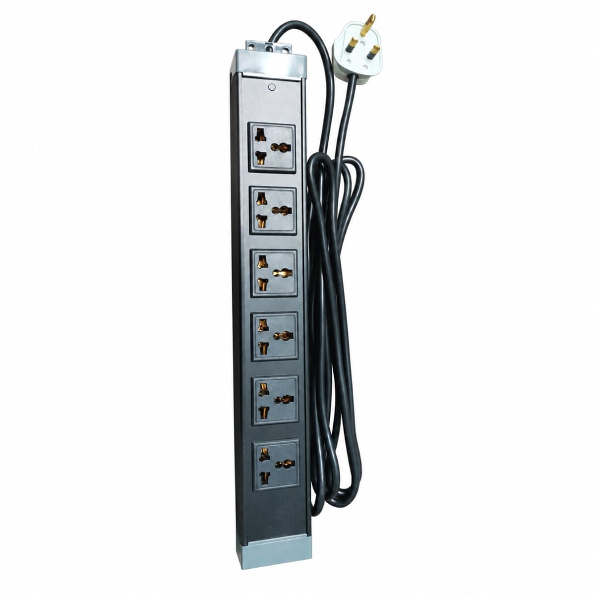 Thanh nguồn PDU cho tủ rack Legrand trên nền trắng, ảnh sản phẩm chính diện