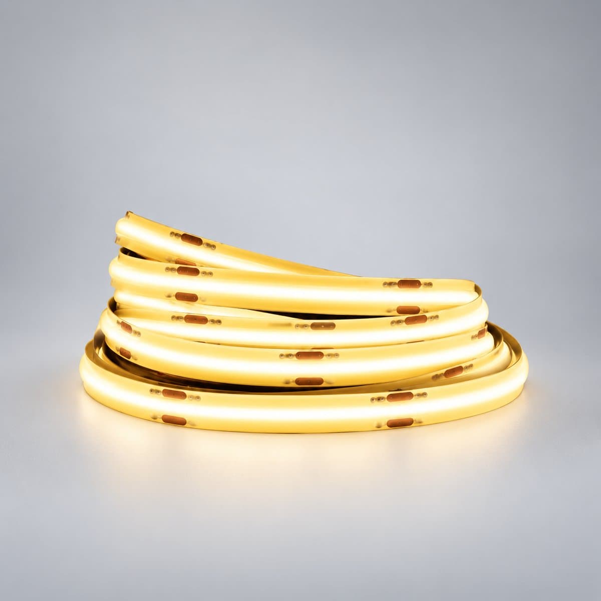 Đèn LED dây COB 24V ELS161 EcoLink chụp góc nghiêng 3/4, thấy rõ thân và cạnh bên
