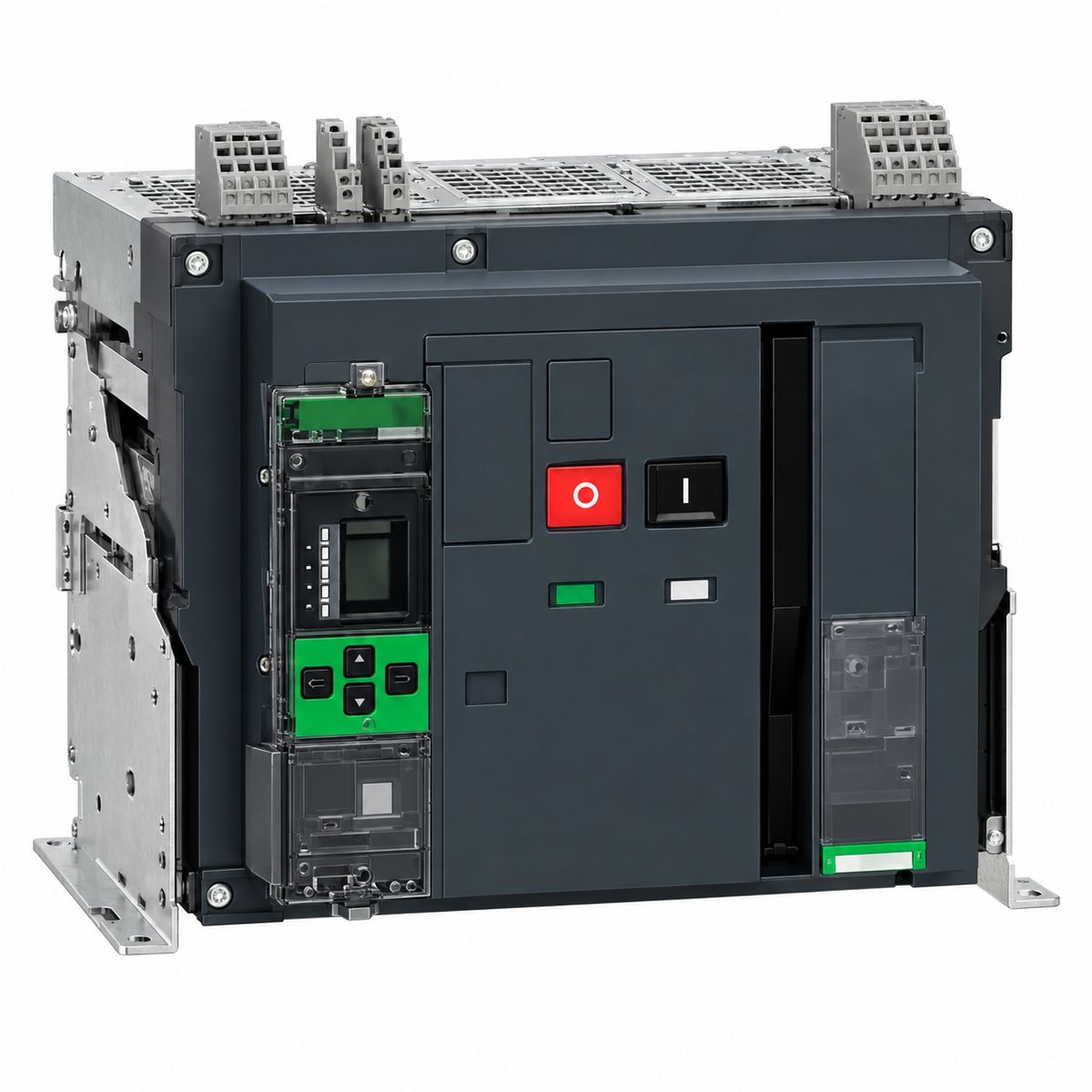 ACB MasterPacT MTZ2 Active 800-4000A Schneider trên nền trắng, ảnh sản phẩm chính diện