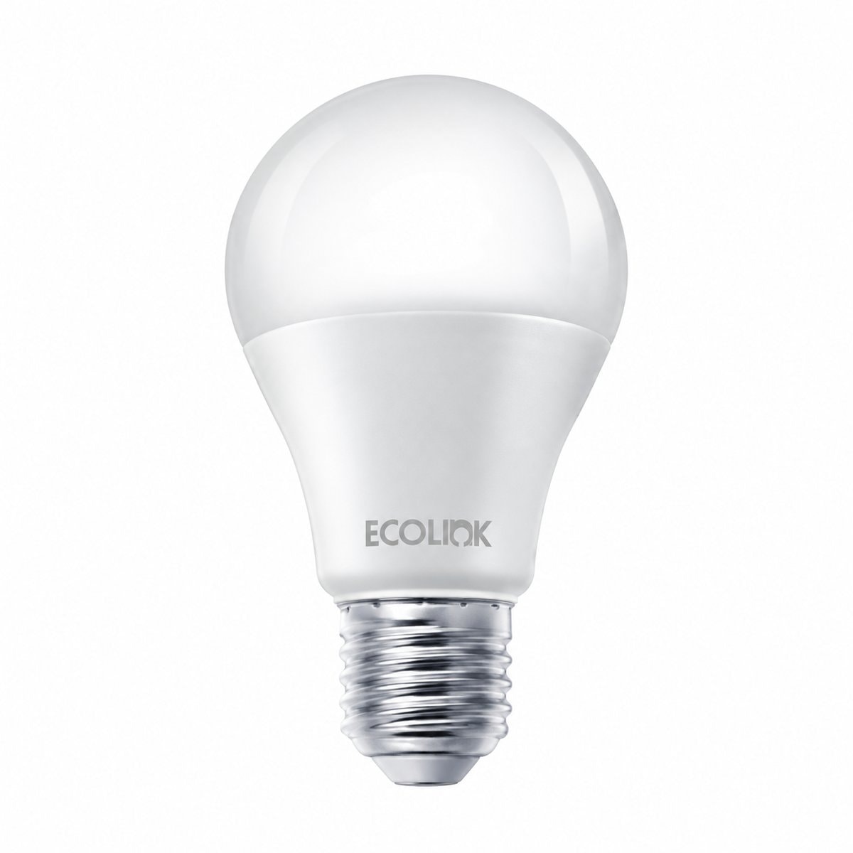 Bóng LED Bulb EcoLink trên nền trắng, ảnh sản phẩm chính diện