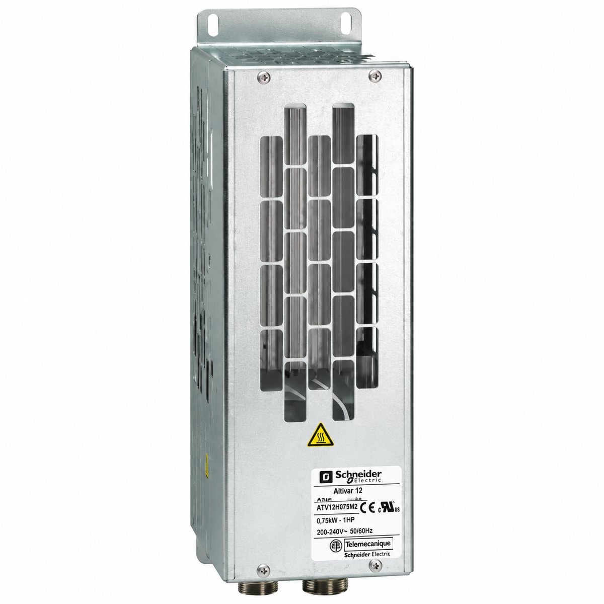 Biến tần Altivar 12 Schneider trên nền trắng, ảnh sản phẩm chính diện