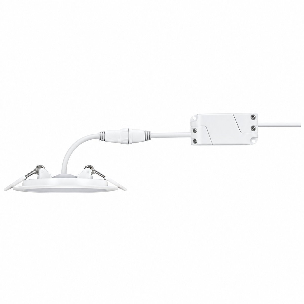 Đèn LED âm trần siêu mỏng DL262 Philips trên nền trắng, ảnh sản phẩm chính diện