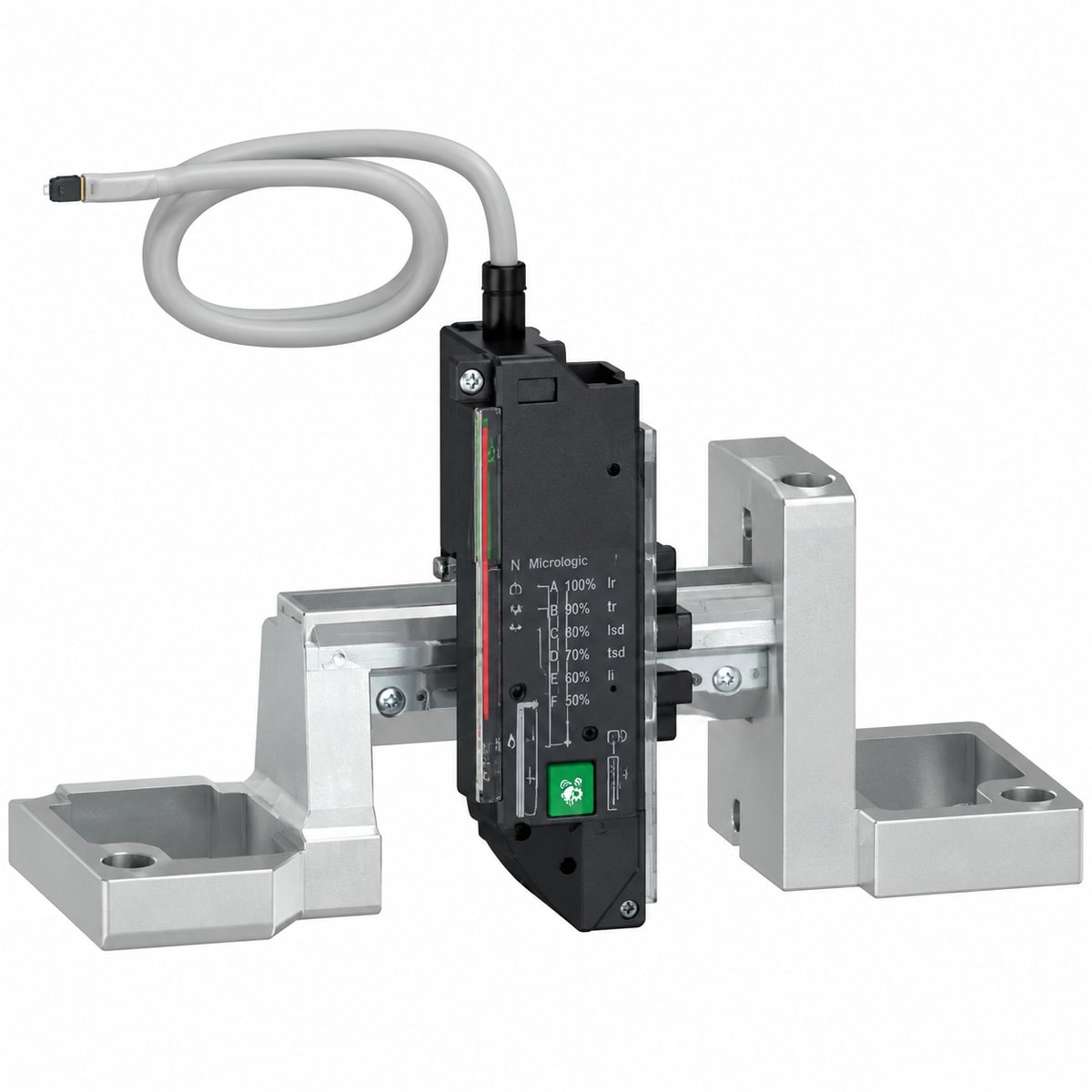 ACB MasterPacT MTZ Micrologic Trip Unit Schneider trên nền trắng, ảnh sản phẩm chính diện