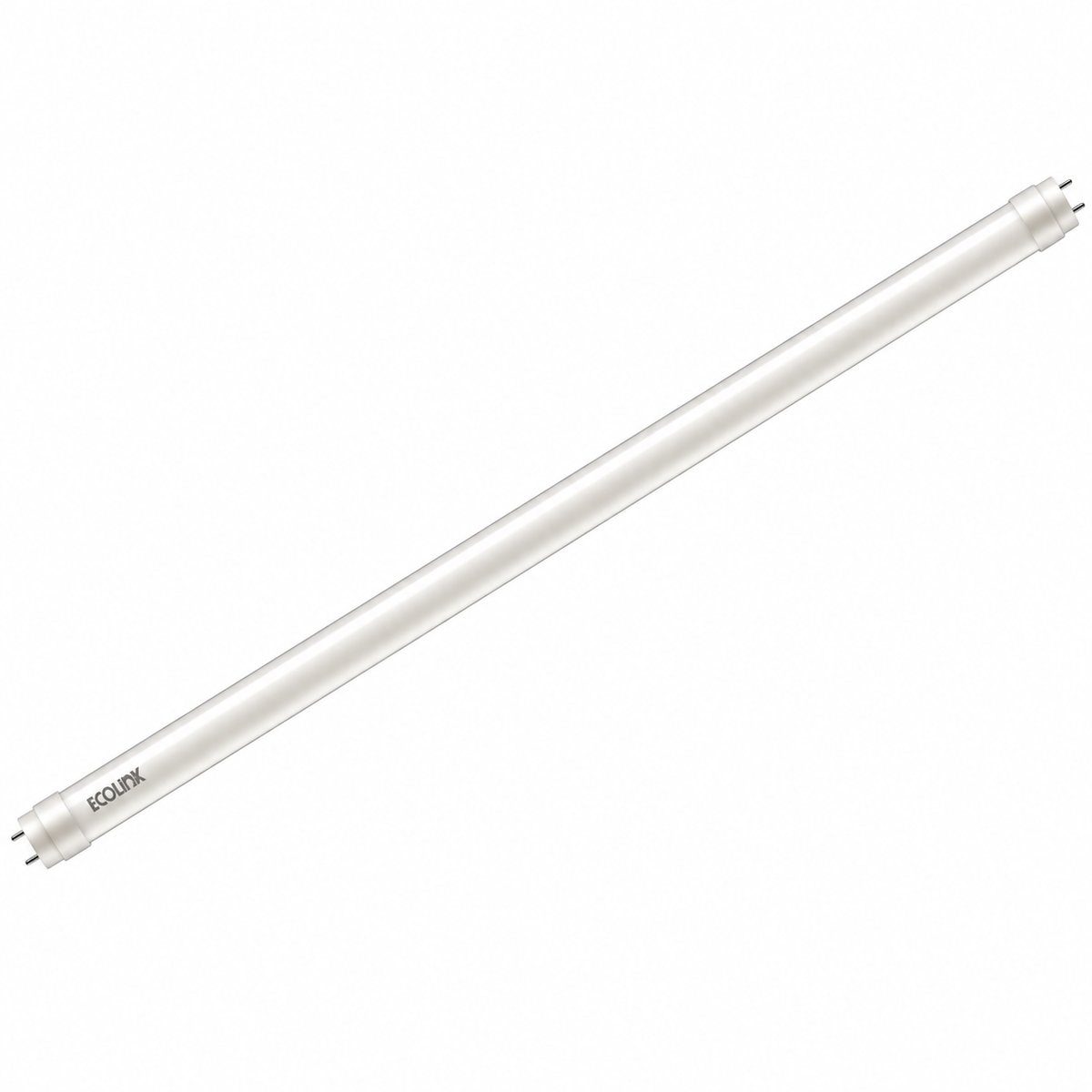 Bóng LED Tube DE T8 EcoLink trên nền trắng, ảnh sản phẩm chính diện