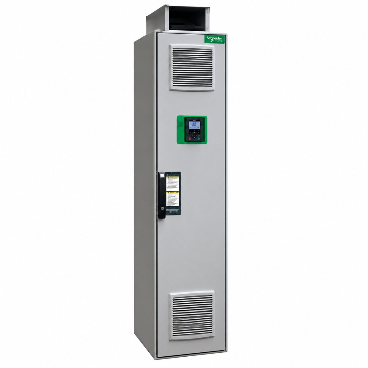 Biến tần tủ đứng Altivar Process ATV930 Schneider trên nền trắng, ảnh sản phẩm chính diện