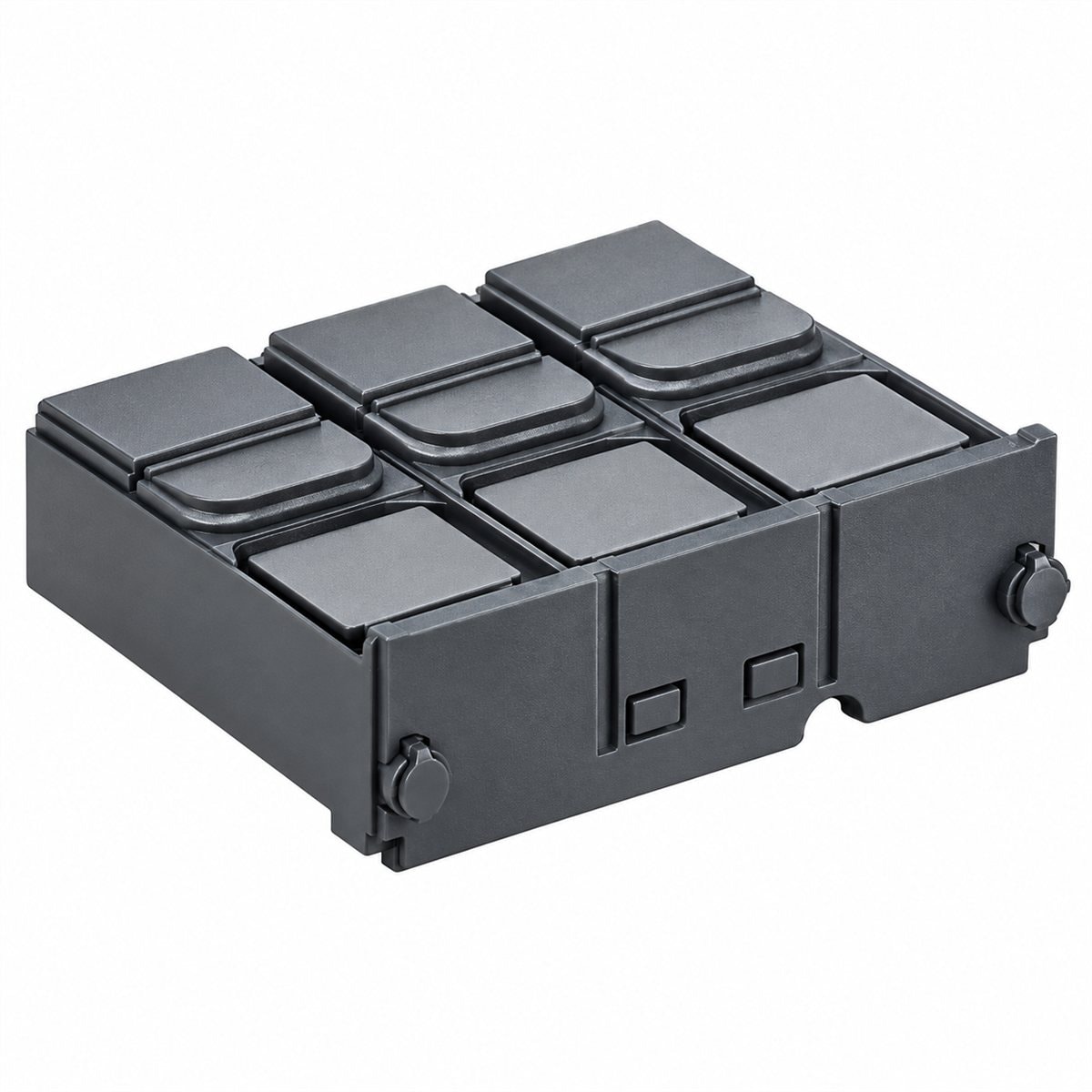Nắp che đầu cực ngắn cho MCCB ComPacT NSX Schneider trên nền trắng, ảnh sản phẩm chính diện