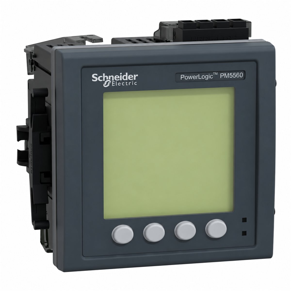 Đồng hồ đa năng PowerLogic PM5560 Schneider trên nền trắng, ảnh sản phẩm chính diện