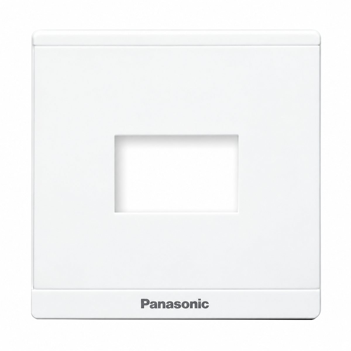 Mặt vuông dùng cho 1 thiết bị Moderva Panasonic trên nền trắng, ảnh sản phẩm chính diện