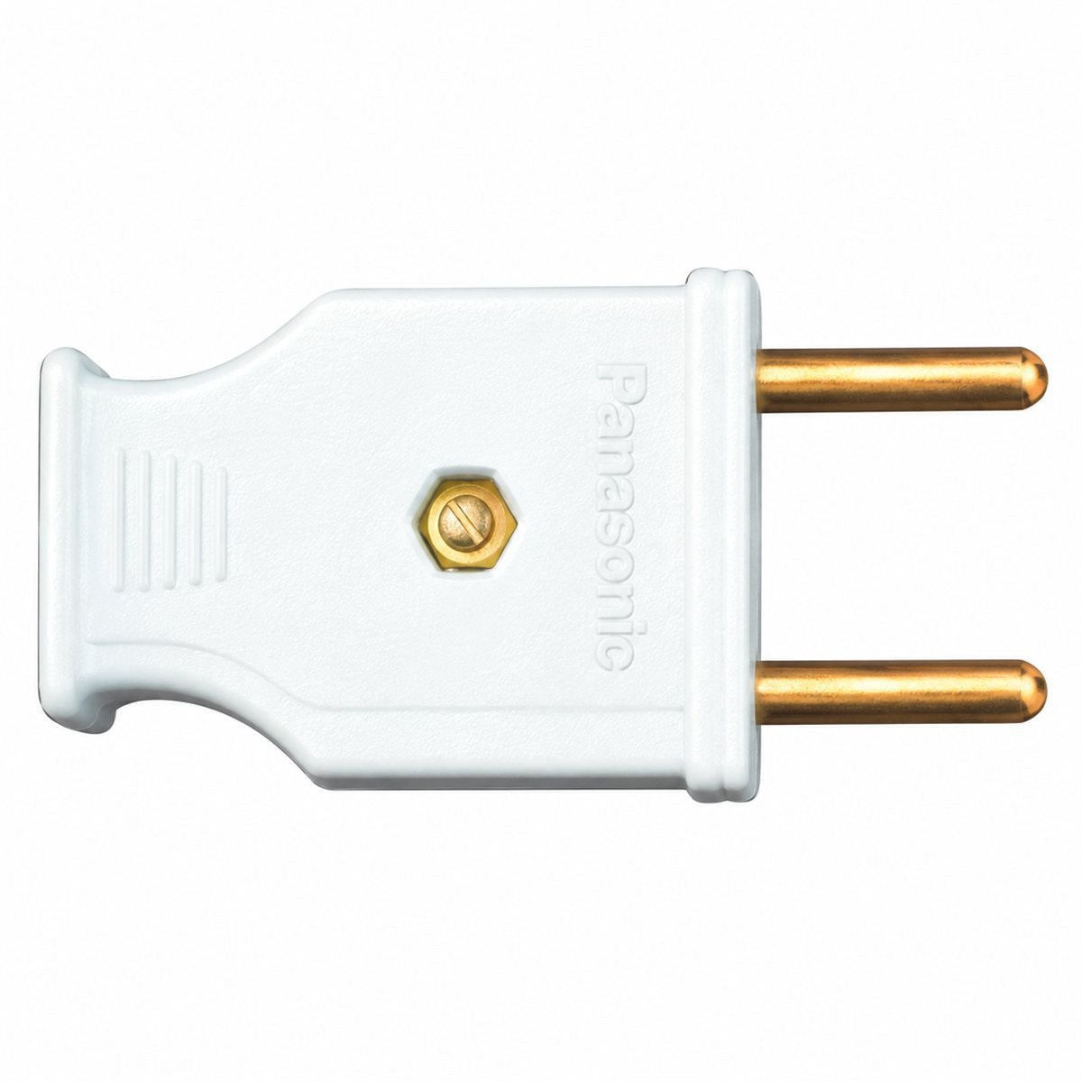 Phích cắm đơn Panasonic trên nền trắng, ảnh sản phẩm chính diện