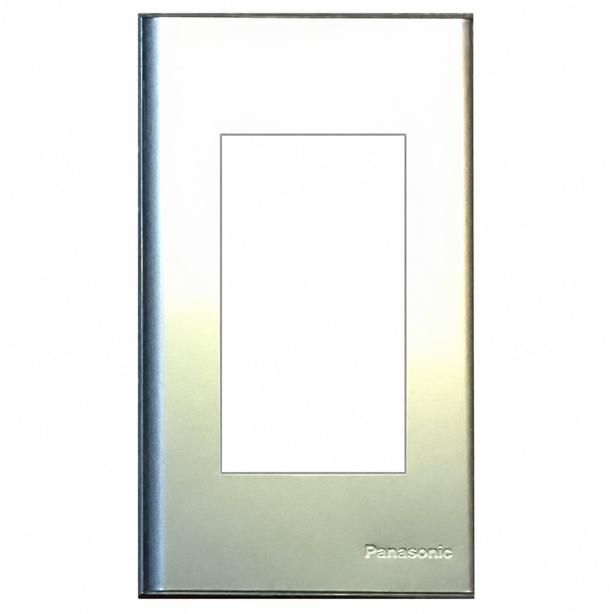 Mặt nhôm dùng cho 3 thiết bị Full Color Wide Panasonic trên nền trắng, ảnh sản phẩm chính diện