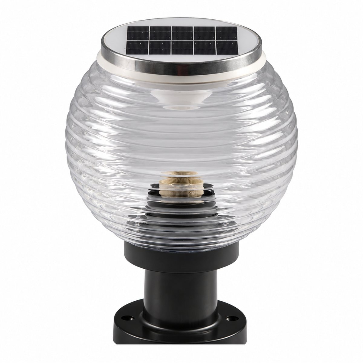 Đèn solar sân vườn NTZ06 Panasonic trên nền trắng, ảnh sản phẩm chính diện