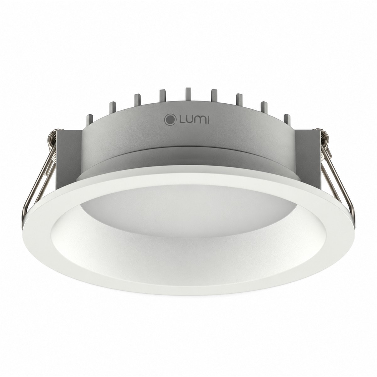 Đèn Downlight âm trần 12W 105° Tunable white Lumi trên nền trắng, ảnh sản phẩm chính diện