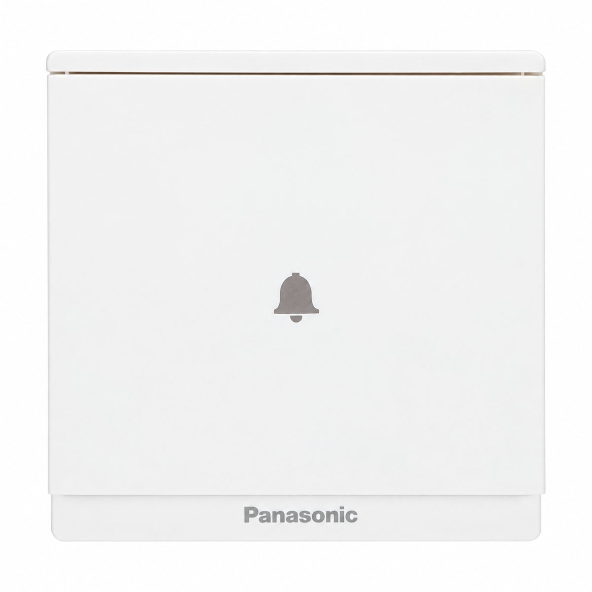 Nút nhấn chuông Moderva Panasonic trên nền trắng, ảnh sản phẩm chính diện