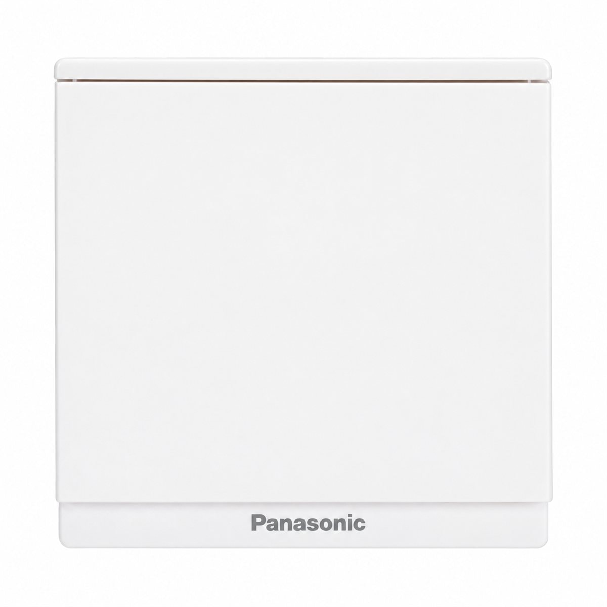 Bộ 1 công tắc C, 2 chiều, bắt vít Moderva Panasonic trên nền trắng, ảnh sản phẩm chính diện
