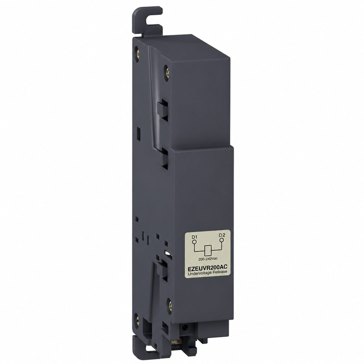 Cuộn bảo vệ thấp áp (UVR) cho EasyPact EZC250 Schneider trên nền trắng, ảnh sản phẩm chính diện