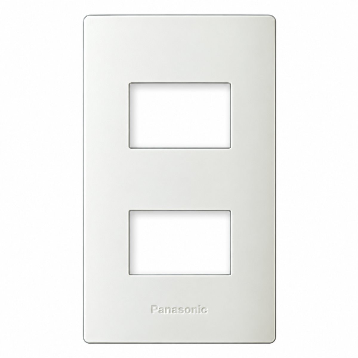 Mặt dùng cho 2 thiết bị Halumie Panasonic trên nền trắng, ảnh sản phẩm chính diện