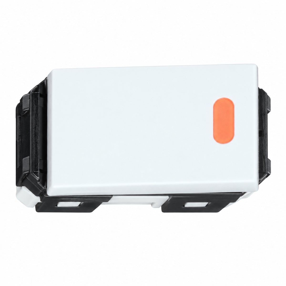 Công tắc D, có đèn báo, 2 tiếp điểm Full Color Wide Panasonic trên nền trắng, ảnh sản phẩm chính diện