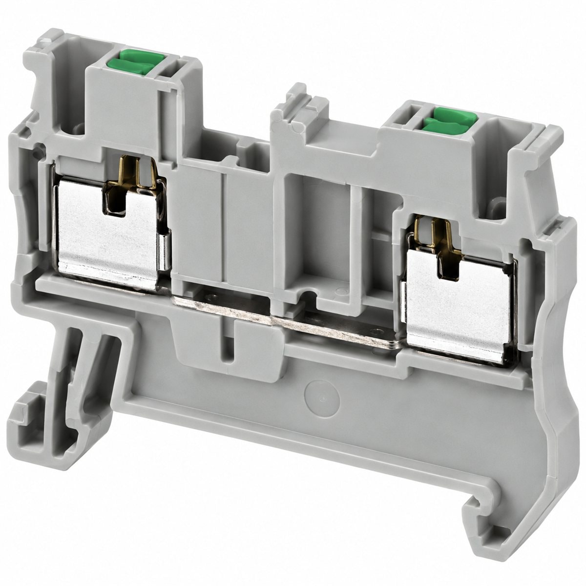Cầu đấu dây push-in NSYTRP Schneider trên nền trắng, ảnh sản phẩm chính diện