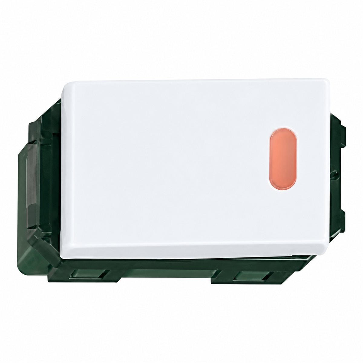 Công tắc C, 2 chiều, có đèn báo khi OFF Halumie Panasonic trên nền trắng, ảnh sản phẩm chính diện