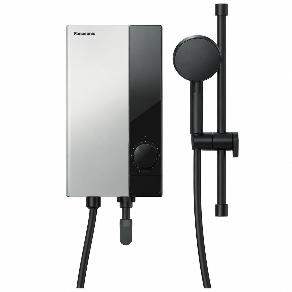 Máy nước nóng trực tiếp Panasonic trên nền trắng, ảnh sản phẩm chính diện