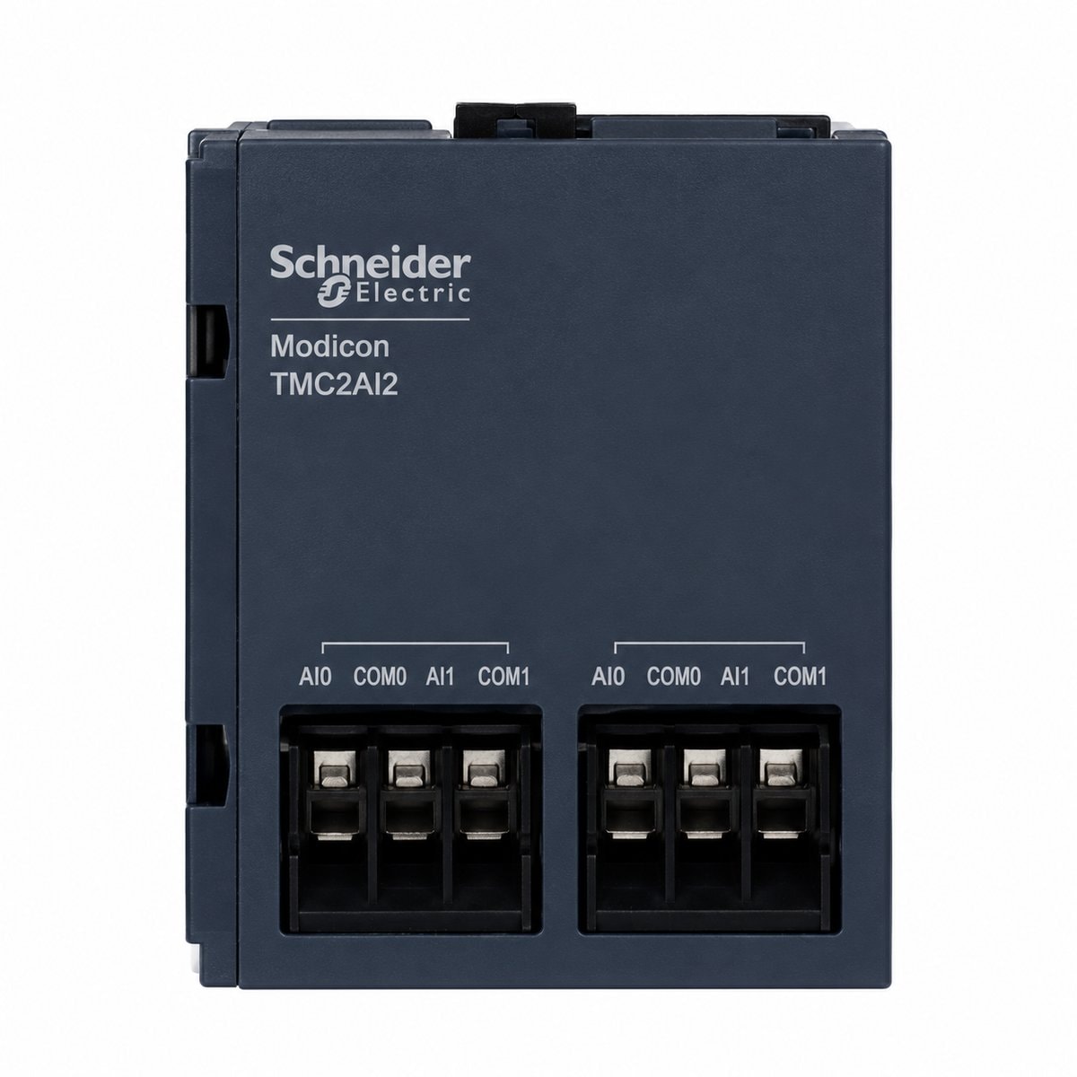 Bộ điều khiển logic có thể lập trình - Modicon M2xx Schneider trên nền trắng, ảnh sản phẩm chính diện
