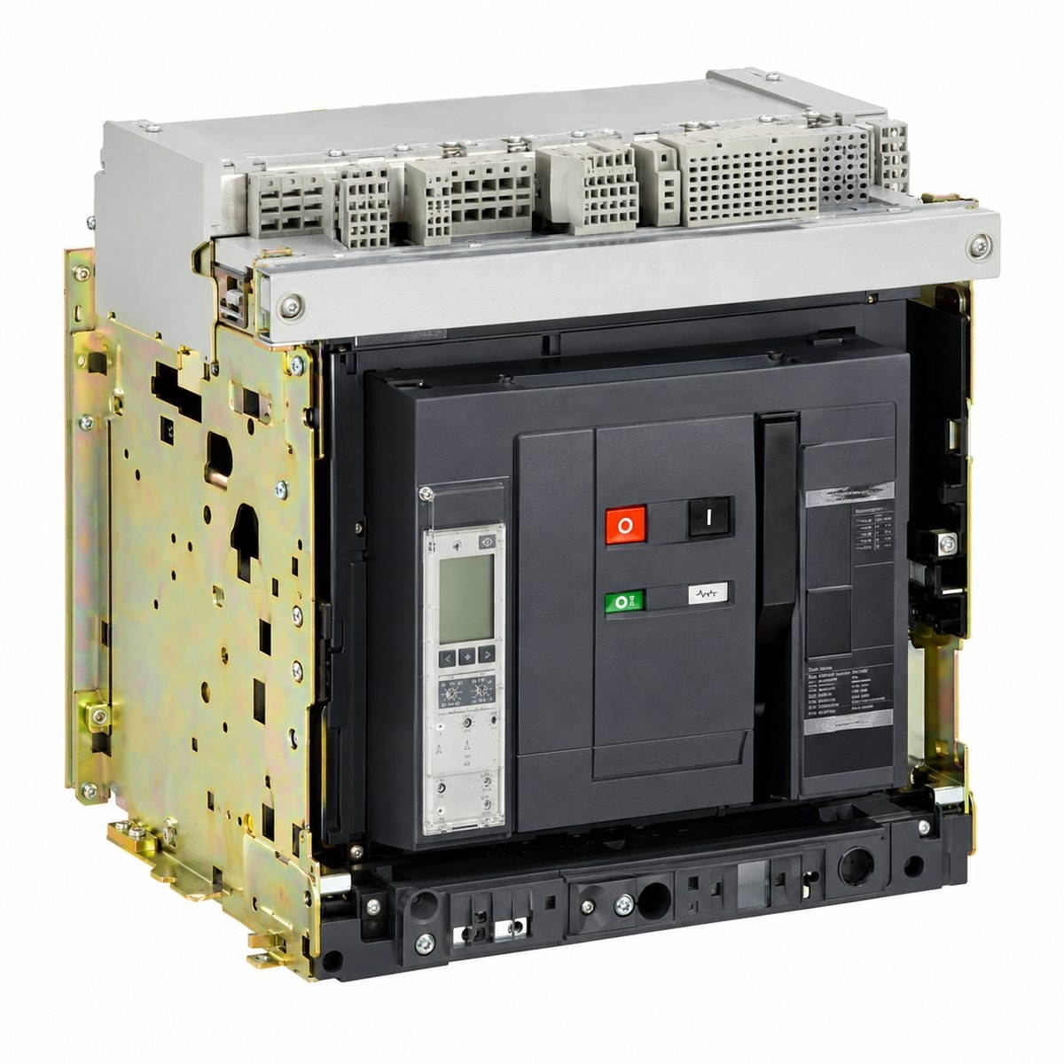 ACB MasterPacT NW Schneider trên nền trắng, ảnh sản phẩm chính diện