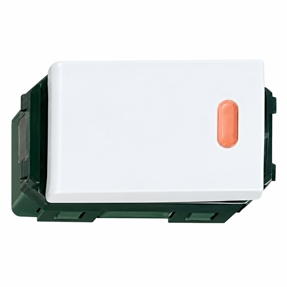 Công tắc B, 1 chiều, có đèn báo khi OFF Halumie Panasonic trên nền trắng, ảnh sản phẩm chính diện