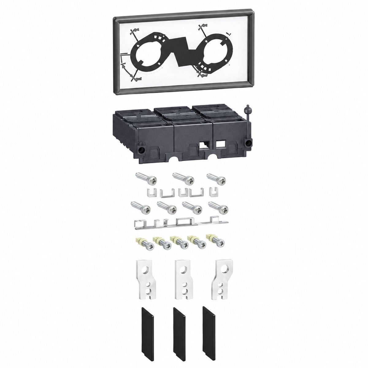 Phụ kiện MCCB ComPacT NSX Schneider trên nền trắng, ảnh sản phẩm chính diện