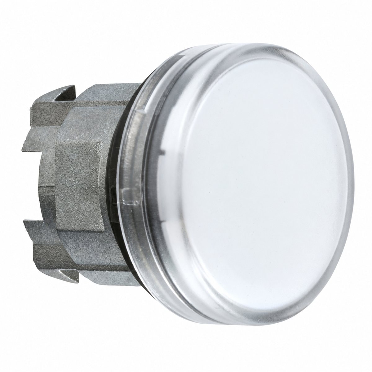 Đầu đèn báo bóng BA9s Harmony XB4 Schneider trên nền trắng, ảnh sản phẩm chính diện