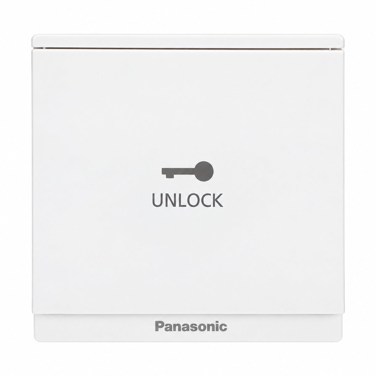 Nút nhấn mở cửa Moderva Panasonic trên nền trắng, ảnh sản phẩm chính diện