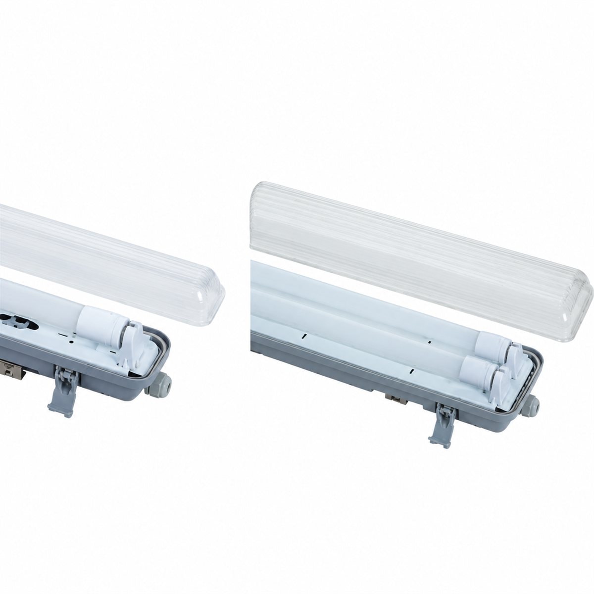 Đèn Máng đèn kín nước Panasonic trên nền trắng, ảnh sản phẩm chính diện