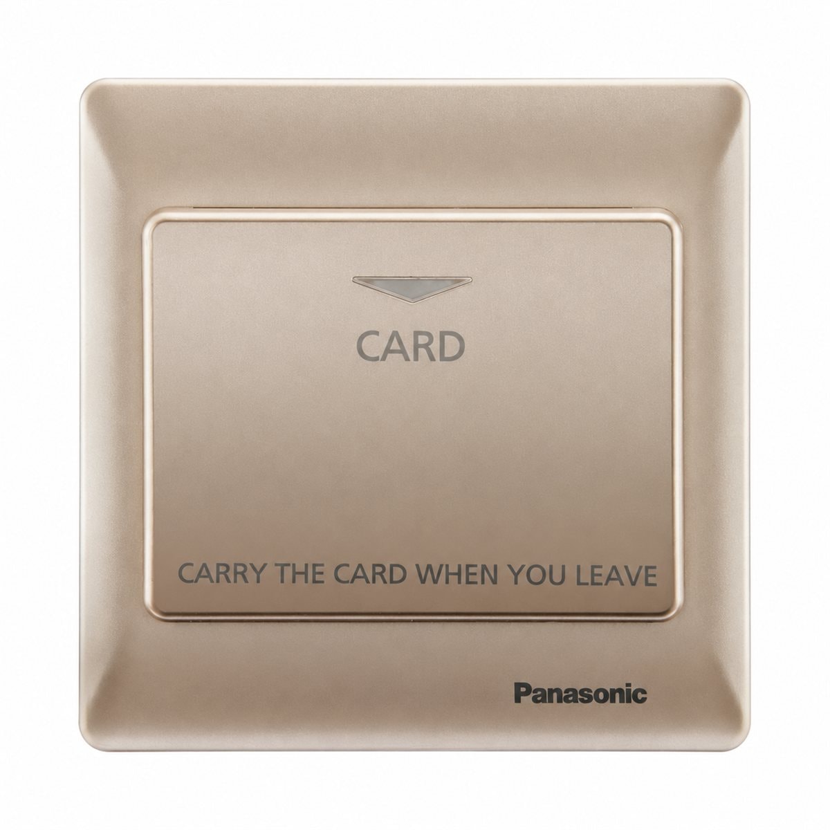 Bộ công tắc thẻ Minerva Panasonic trên nền trắng, ảnh sản phẩm chính diện