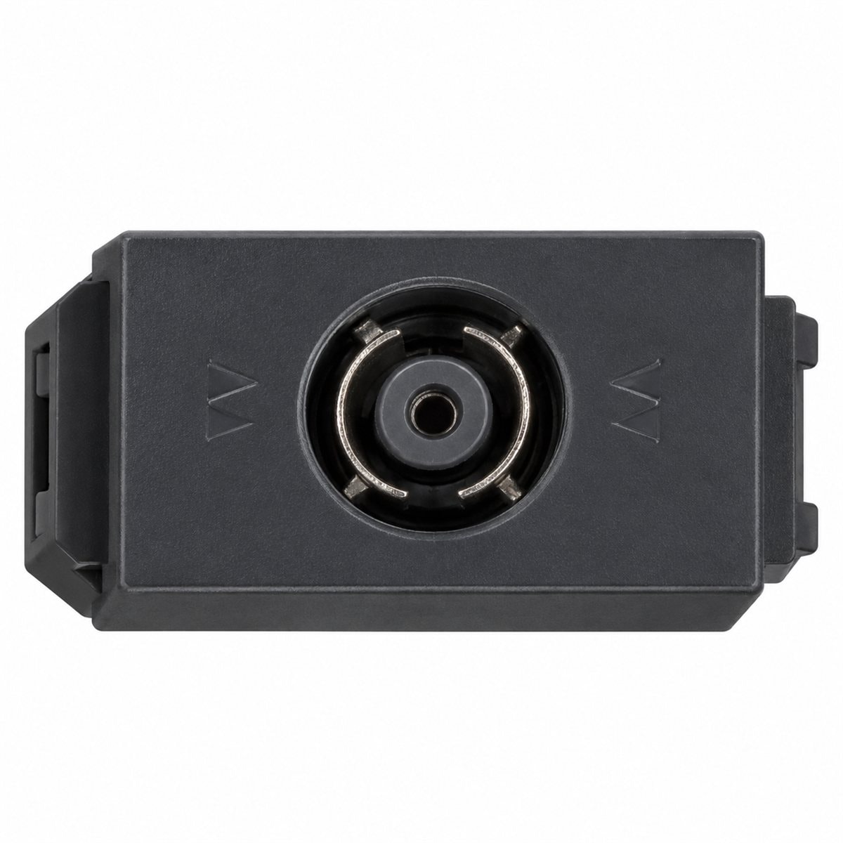 Ổ cắm anten TiVi, 75 Ohm Full Color Wide Panasonic trên nền trắng, ảnh sản phẩm chính diện