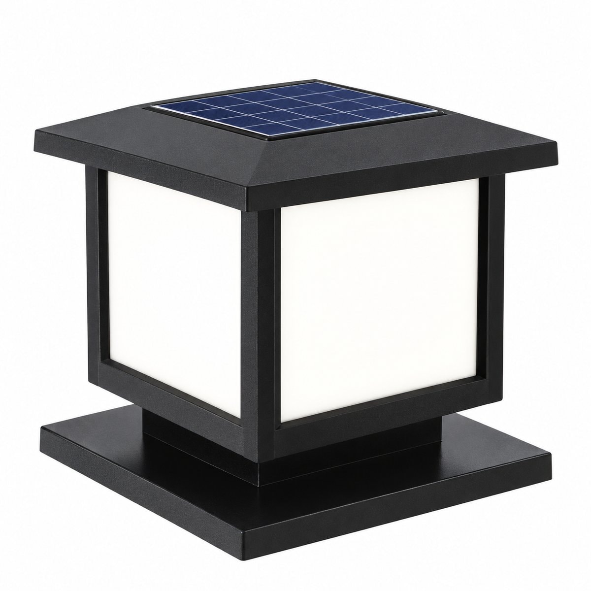 Đèn pha solar, đèn sân vườn solar Panasonic trên nền trắng, ảnh sản phẩm chính diện