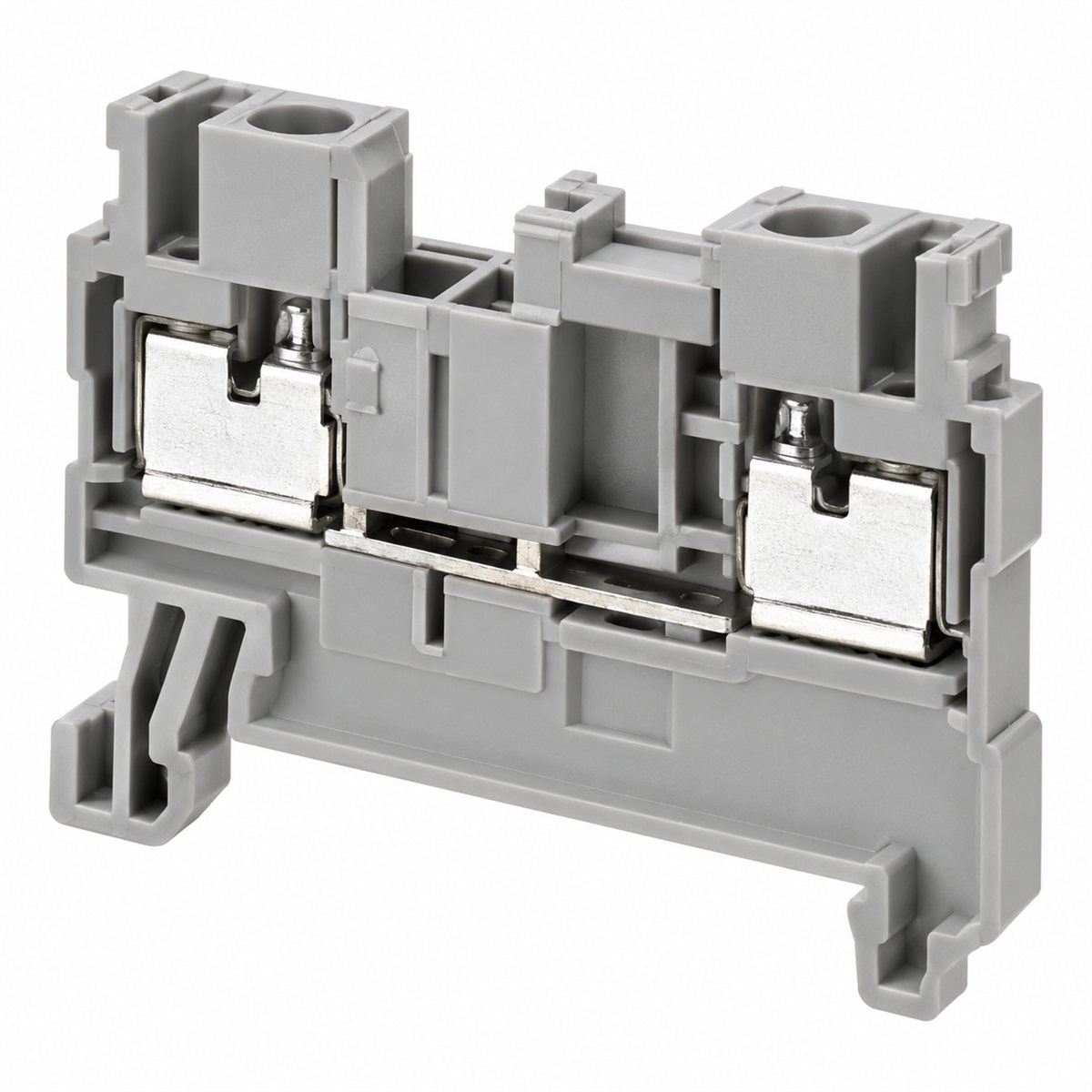 Cầu đấu dây lò xo NSYTRR Schneider trên nền trắng, ảnh sản phẩm chính diện