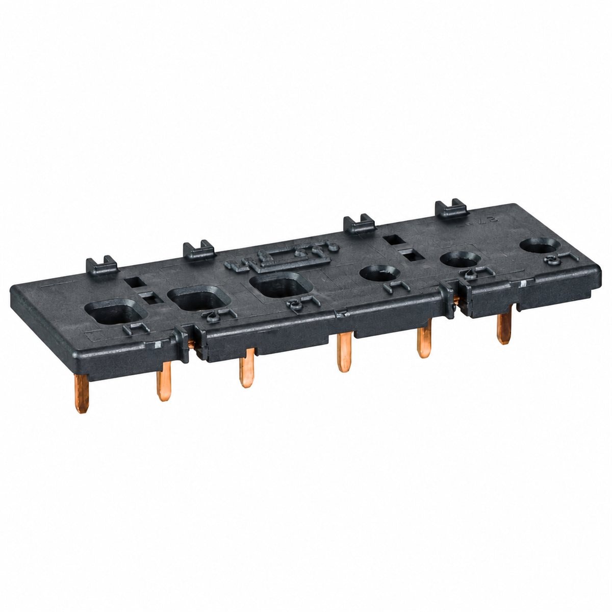 Bộ nối mạch lực đảo chiều TeSys LC1D Schneider trên nền trắng, ảnh sản phẩm chính diện