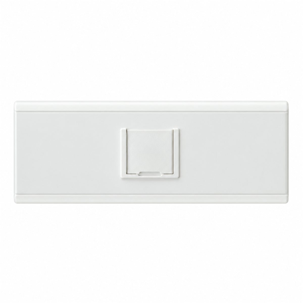 Ổ cắm điện thoại AvatarOn A Schneider trên nền trắng, ảnh sản phẩm chính diện