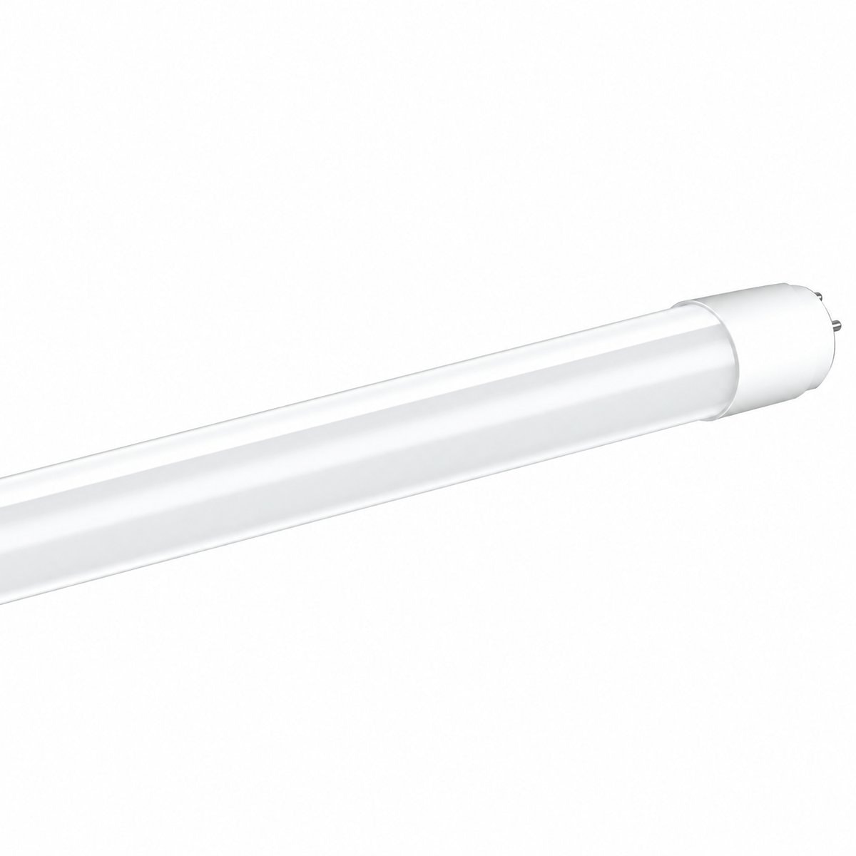 Đèn tuýp LED T8 Panasonic trên nền trắng, ảnh sản phẩm chính diện