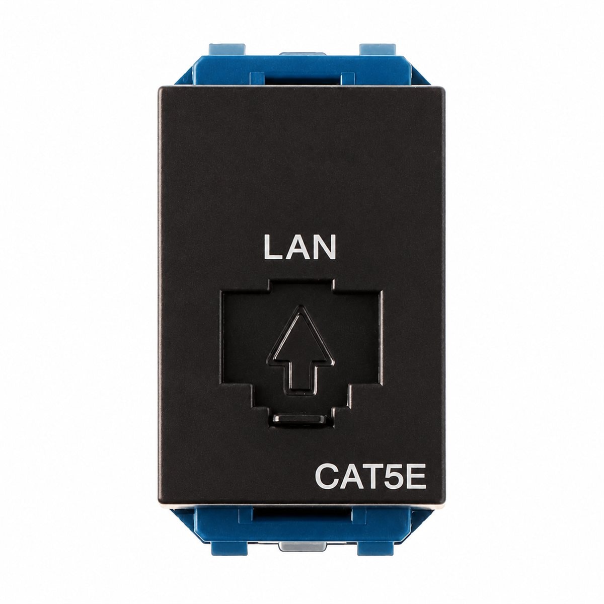 Ổ cắm data CAT5 Gen-X Panasonic trên nền trắng, ảnh sản phẩm chính diện